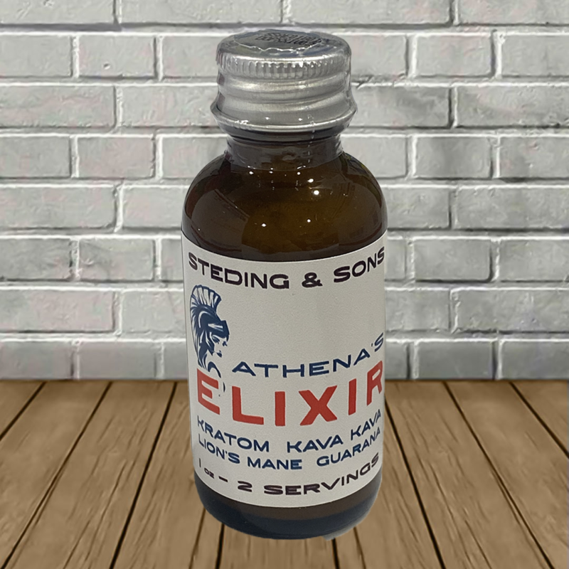 1836 Kratom Athena's Elixir Kratom + Kava Extract Shot 30ml