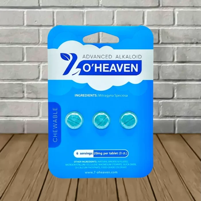 7 O'Heaven 7-hydroxymitragynine Kratom Extract Tablets 20mg | 3ct