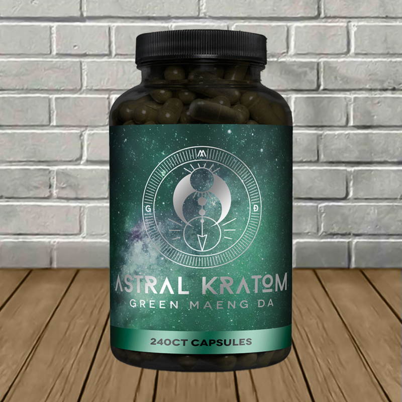 Astral Kratom Green Maeng Da Kratom Capsules 240ct