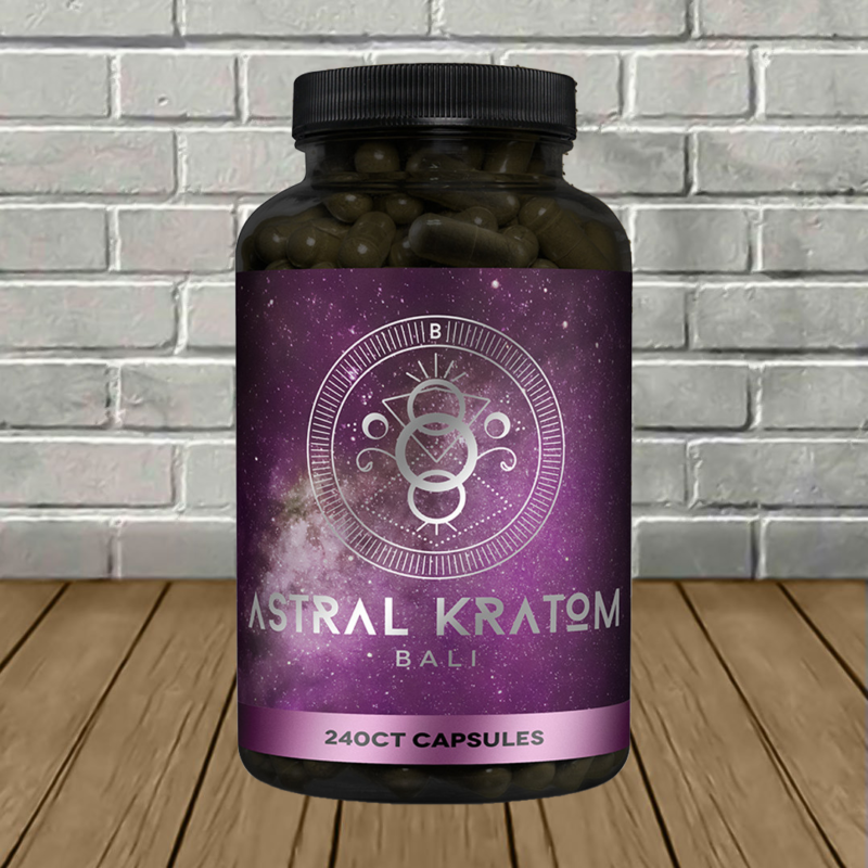 Astral Kratom White Bali Kratom Capsules 240ct