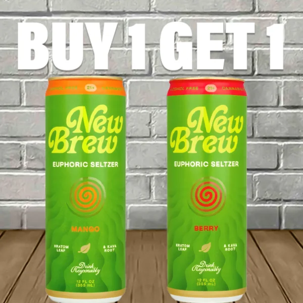 B1G1 New Brew Kratom + Kava Seltzer Bundle