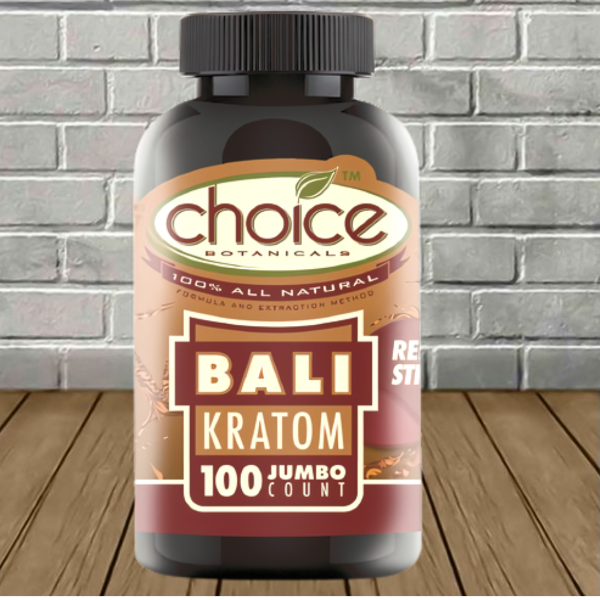 Choice Botanicals Red Bali Jumbo Kratom Capsules