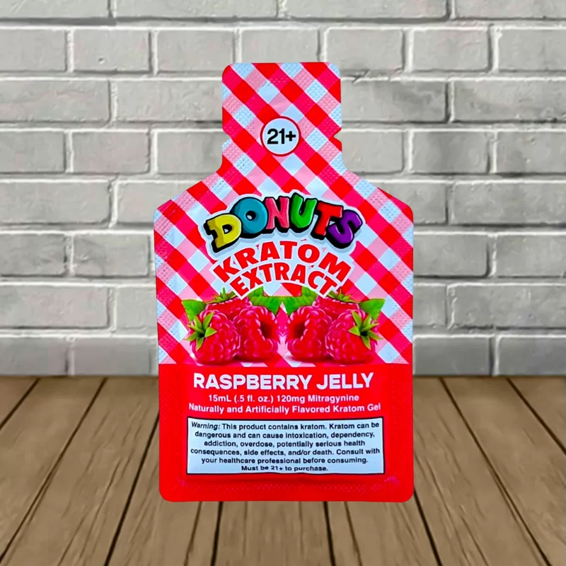 Donuts Raspberry Jelly Kratom Extract Gel Pouch 120mg