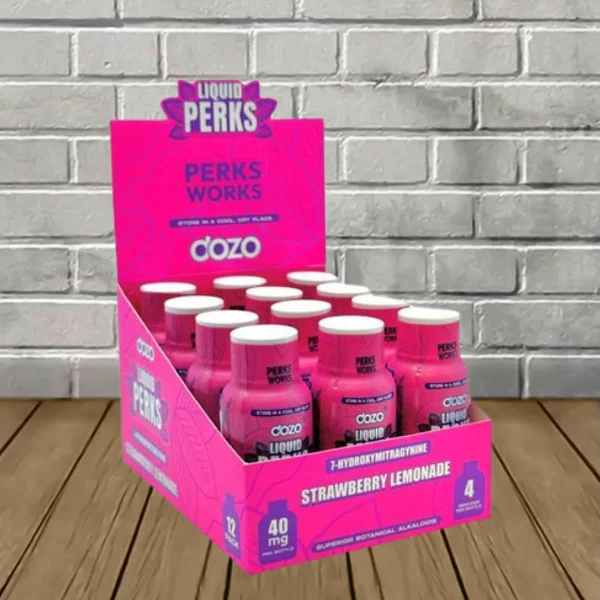 Dozo-Liquid-PERKS-7-Hydroxymitragynine-Extract-Shot-Full-Case-12ct-Strawberry-Lemonade Dozo-Liquid-PERKS-7-Hydroxymitragynine-Extract-Shot-Full-Case-12ct-Strawberry-Lemonade