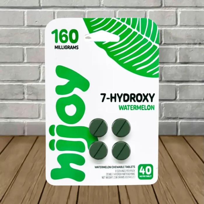 Hijoy-7-Hydroxy-Extra-Strength-40mg-Tablets-Watermelon-4ct-Blister-Pack Hijoy-7-Hydroxy-Extra-Strength-40mg-Tablets-Watermelon-4ct-Blister-Pack