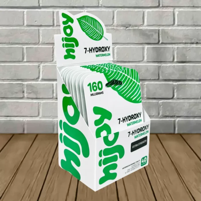 Hijoy-7-Hydroxy-Extra-Strength-BULK-DISPLAY-CASE-Watermelon-Bulk-Display-Case-10-Blister-Packs-40-Tablets-total Hijoy-7-Hydroxy-Extra-Strength-BULK-DISPLAY-CASE-Watermelon-Bulk-Display-Case-10-Blister-Packs-40-Tablets-total