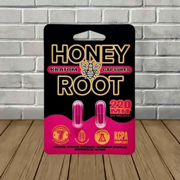 Honeyroot Wellness Kratom Extract Capsules 220mg