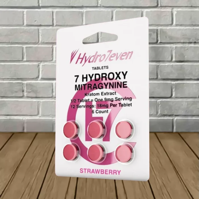 Hydro7even-7-Hydroxy-Tablets-6ct-Strawberry-6ct-Blister-Pack Hydro7even-7-Hydroxy-Tablets-6ct-Strawberry-6ct-Blister-Pack