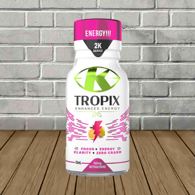 K-Tropix 2K Series Kratom Enhanced Energy Shot 15ml