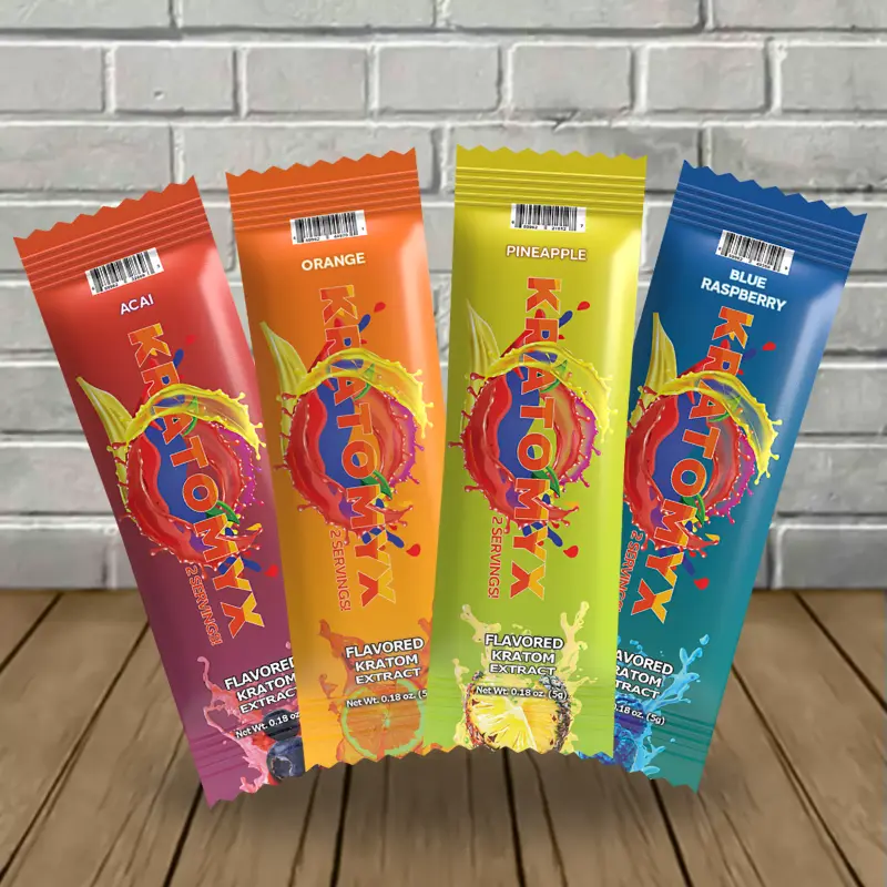 Kratomyx Flavored Kratom Extract Powder Stick Pack 100mg