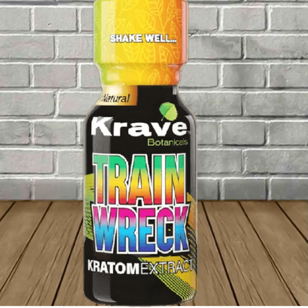 Krave Botanicals Trainwreck Kratom Extract Shot