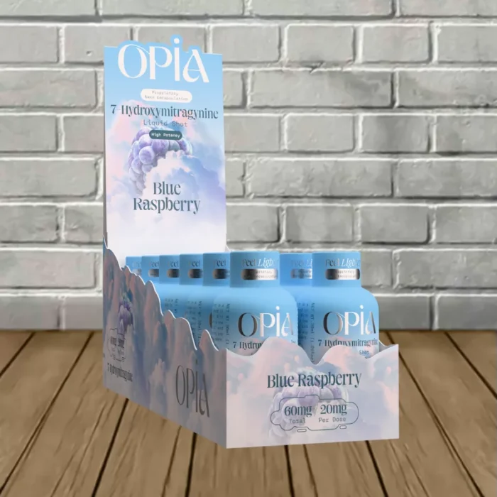 Opia-7-Hydroxy-High-Potency-Shot-60mg-Bulk-Case-Deal-Blue-Raspberry-12-bottles-DISPLAY Opia-7-Hydroxy-High-Potency-Shot-60mg-Bulk-Case-Deal-Blue-Raspberry-12-bottles-DISPLAY