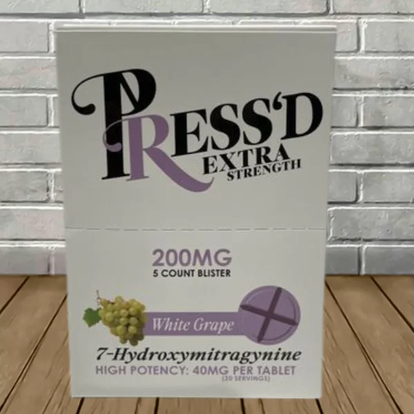 Press’d Extra Strength 7-Hydroxymitragynine Tablets Full Case 10ct