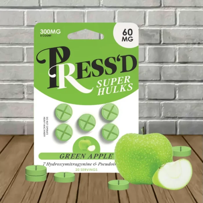 Pressd-Super-Hulks-5ct-Blister-Pack-300mg-Green-Apple Pressd-Super-Hulks-5ct-Blister-Pack-300mg-Green-Apple