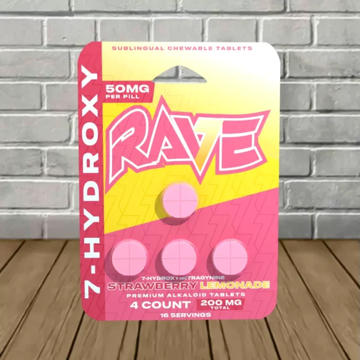 Rave-7-Hydroxy-Tablets-200mg-Blister-Pack-Strawberry-Lemonade