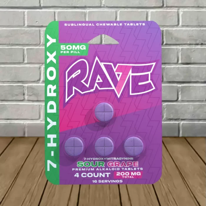 Rave-7-Hydroxy-Tablets-Blister-Pack-200mg-Sour-Grape-4ct-Blister-Pack Rave-7-Hydroxy-Tablets-Blister-Pack-200mg-Sour-Grape-4ct-Blister-Pack