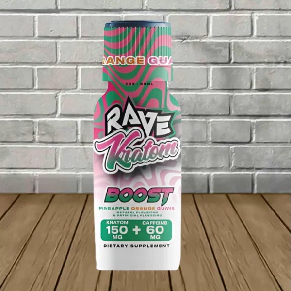 Rave Kratom BOOST Kratom + Caffeine Shot 2oz