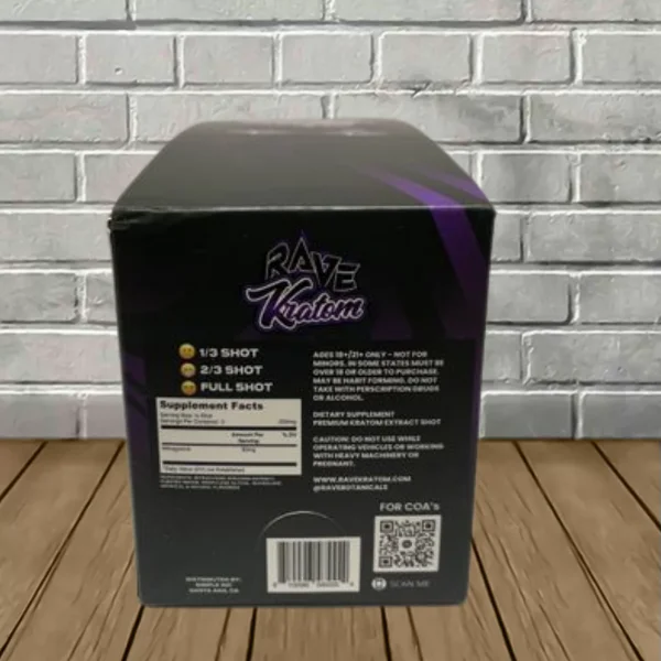 Rave-Kratom-Super-Strength-Blacked-Out-Shot-250mg-Black-Berry-Full-Case-12ct-Supplement-Facts Rave-Kratom-Super-Strength-Blacked-Out-Shot-250mg-Black-Berry-Full-Case-12ct-Supplement-Facts