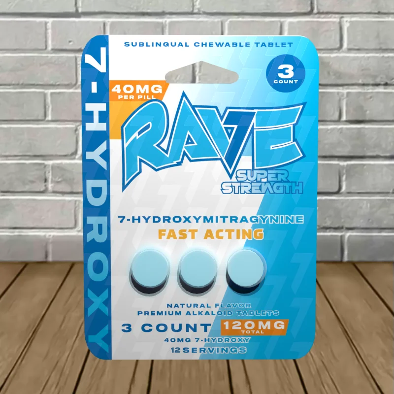 Rave Super Strength 7-Hydroxymitragynine Extract Tablets
