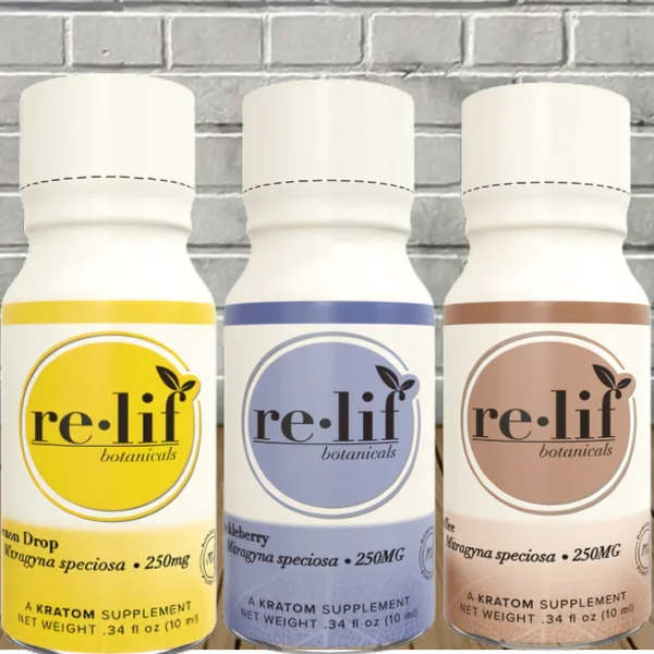 Re-Lif Botanicals Liquid Kratom Extract Shot 250mg