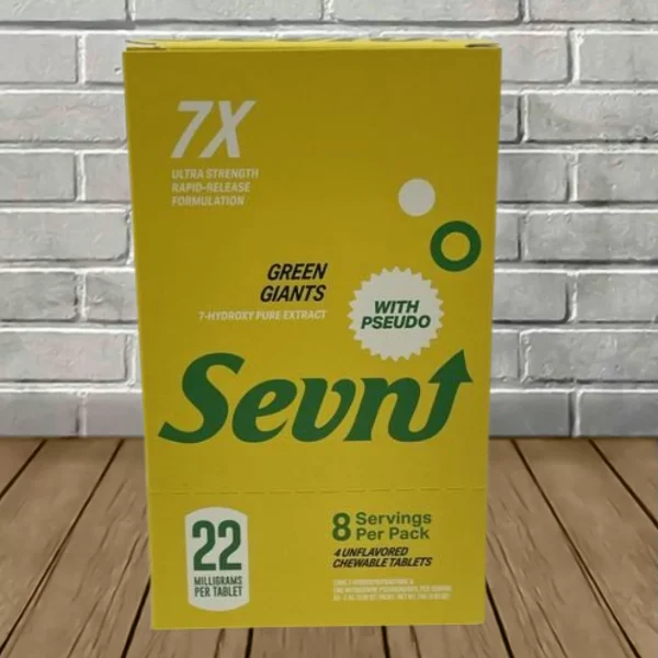 Sevn-Pure-7-Hydroxy-Pseudo-Extract-Tablets-Full-Case-10ct-Green-Giants-Unflavored Sevn-Pure-7-Hydroxy-Pseudo-Extract-Tablets-Full-Case-10ct-Green-Giants-Unflavored