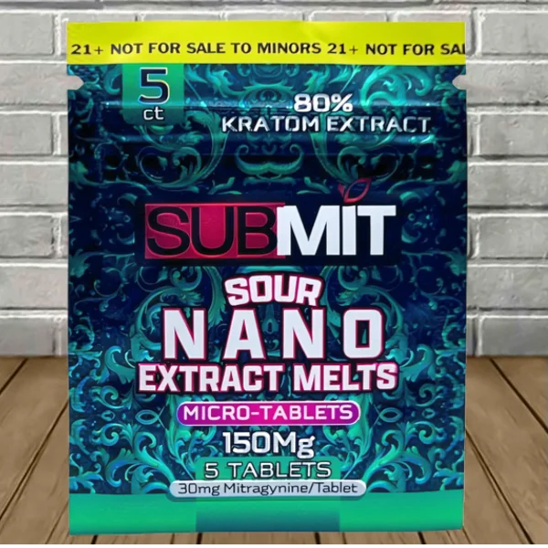 Submit Sour Green Nano Kratom Extract Melts 150mg