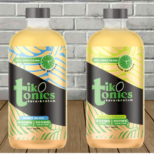 TikTonics Kava + Kratom Extract Shot 2oz