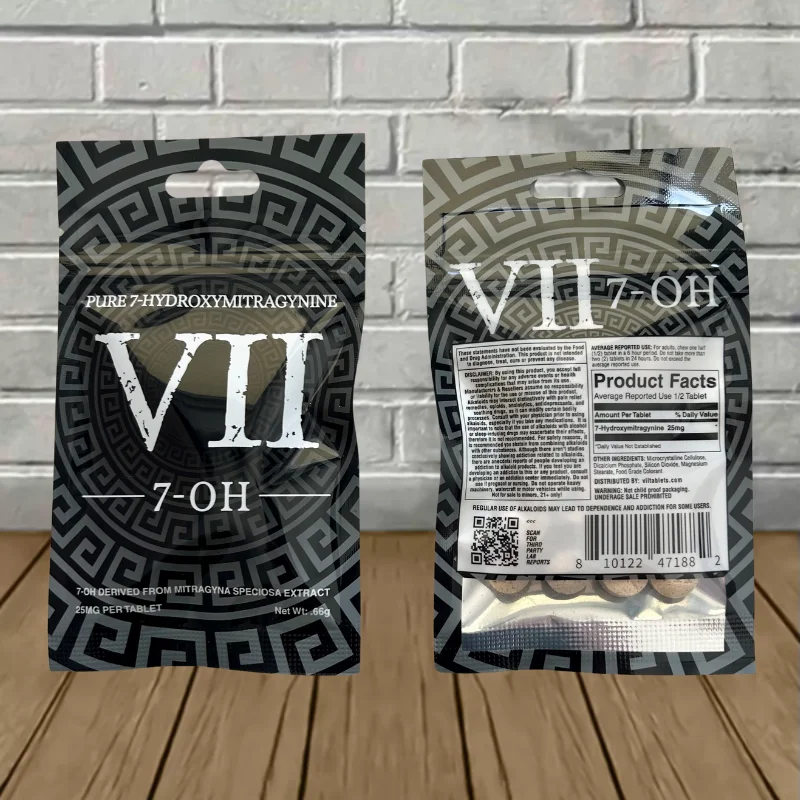 VII 7-OH Pure 7-Hydroxymitragynine Raspberry Extract Tablets 4ct