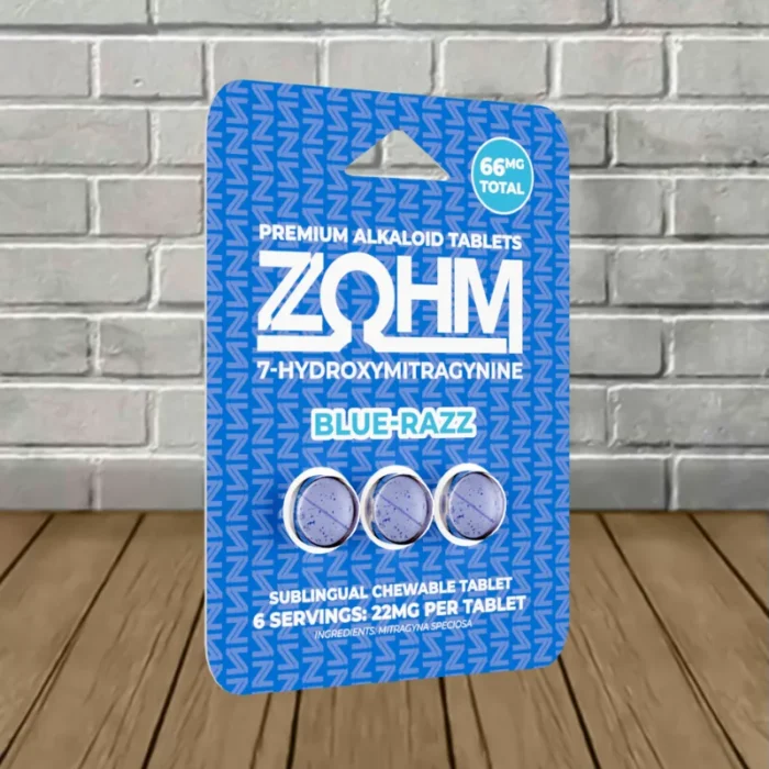 Zohm-7-Hydroxymitragynine-Extract-Tablets-3ct-Blue-Razz Zohm-7-Hydroxymitragynine-Extract-Tablets-3ct-Blue-Razz