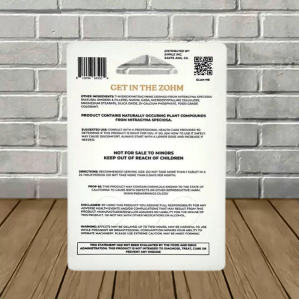Zohm-7-Hydroxymitragynine-Extract-Tablets-3ct-Supplement-Facts