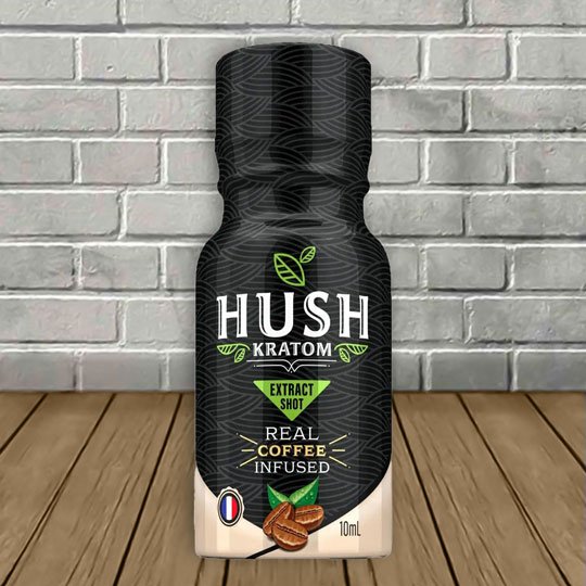 Hush Ultra Coffee Infused Full Spectrum Kratom Extract Shot