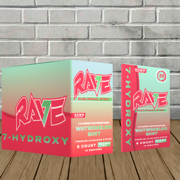 Rave 7-Hydroxy Sublingual Strips BULK CASE