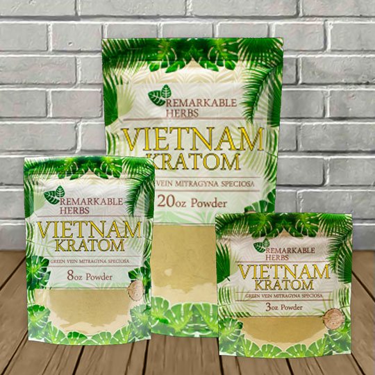 Remarkable Herbs Vietnam Kratom Powder -- Green Vein