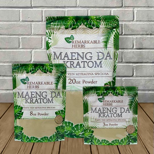 Remarkable Herbs Maeng Da Kratom Powder -- White Vein
